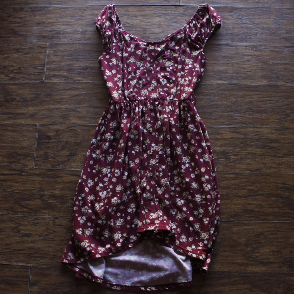 No Boi red flower dress